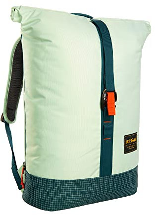 Tatonka 1661 Daypack City Rolltop 27l - PFC-freier Kurierrucksack aus recycelten Materialien - Mit Laptopfach, Lighter Green