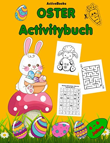 Oster Activitybuch: Für Kinder 4 – 6 Jahre | Malen, Puzzle lösen, schneiden und kleben