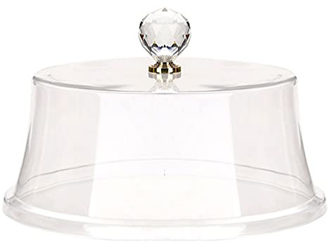 YARNOW Kuchenhaube Tortenglocke Transparent Fliegenhaube Speiseglocke Tellerhaube 25X10CM Abdeckhaube für Speise Käse Kuchen Lebensmittel Abdeckung Restaurant Küche Party