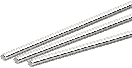 sourcing map 20 Stück 304 Metallstangen Garten, 2.5mm x 200mm Metallstäbe für DIY Handwerk, Motorrad, Deko, Garten