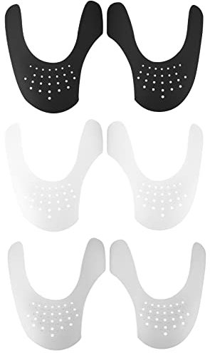 Newaner 3 Paia Scudi per Scarpe, Anti Rughe Protezione per Scudi Toe Box Decreaser, Pieghe per Scarpe Antirughe, Evitare Scarpe Sneaker Piega Rientranza (35-39)