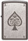 Zippo Diseño del As de Picas de Filigrana – Black Ice® – Laser Rotary – Mechero, rellenable, en una Caja de Regalo de halta Calidad, Black Ice - Ace Filigree