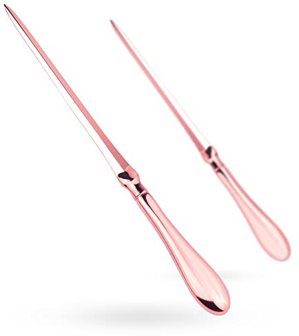 MUSROD Paul Revere Lot de 2 ouvre-lettres en métal or rose, 22,9 cm