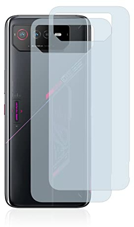 BROTECT Schutzfolie für ASUS ROG Phone 6 | (Rückseite) 2 Stück Transparenter Displayschutz Made in Germany Klare Full-Screen Folie Full-Cover 3D Curved Montage Kit