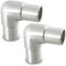 2 x Edelstahl Rohrbogen 90° Ø 42,4 mm Handlauf Geländer Eckverbinder