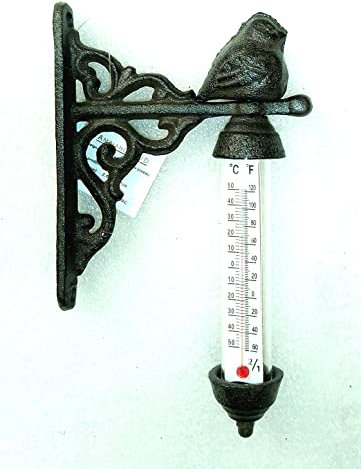 THERMOMÈTRE OISEAU EN FONTE