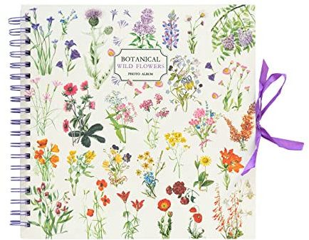 Album scrapbook Flores - Album fotos para pegar y escribir (Photo album) | Álbum de fotos personalizable : Albumes de fotos Tapa dura (26x26cm):40págs