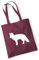 Huuraa Einkaufsbeutel Fuchs Silhouette Geschenk 10 Liter Burgundy Baumwolle Fuchs Überraschung