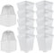 Muzrunq Pot de Plante de pépinière Transparente Plastique Pot de Fleur en Plastique Pot de graines avec humidité Dome Plante Posse pour Le Jardin Fourniture de Jardin 10pcs