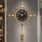 GERHWASH Wanduhr Groß, Wanduhren Modern Wohnzimmer Wanduhr Geräuschlos 77 × 53cm Europäischen Stil Wanduhr Vintage für Schlafzimmer Küche Esszimmer Dekorative