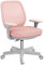 Vinsetto Sedia da Ufficio Traspirante ad Altezza Regolabile, Sedia Reclinabile a 5 Rotelle, 55x48x82.5-94.5 cm, Rosa