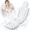 Bathtub Pillow Full Body, Luxury Bath Cushion for Tub with 160 Suction Cups, Bath Mat for Head and Neck Support with Laundry Bag White (51.2 x 16.2)