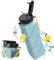 Yoassi Botella de Agua Plegable de Silicona 620ml Botella de Agua de Silicona Portátil con Pajita, Libre de BPA, Grado Alimentario para Acampada Excursiones y Viaje Azul