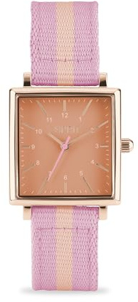 ESPRIT Damen Uhr Armbanduhr Stripes Edelstahl Textil H.88875184