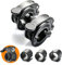 ZY-HUAN Mini Abrazaderas para Mancuernas 23mm-30mm Ajustables Cierres Barra Olímpica Accesorios Ideales para Body Pump, Halterofilia, Fitness (Ferroso)