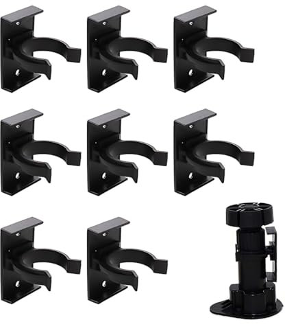 NOPKESV 8 Pezzi Ganci per Zoccolo Cucina,Clip per Zoccolo da Cucina e Staffe,Fissaggio per Battiscopa Cucina,Gancio Battiscopa Zoccolino Cucina