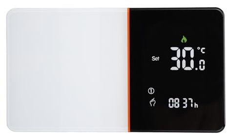 Termostato de Calefacción Eléctrica Controlador de Válvula de Termostato Táctil Ac95‐240V para Calefacción, Termostato de Temperatura de Calentador Eléctrico para Piso,