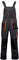 Agritrade AK Men's Work Bib & Brace - Classic - Multipockets, Regulation of the Waist Size Trousers, Wide Braces, Solid Buckles, Reinforced Workwear Grey - Orange