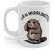 Mug Tasse Drôle Animal Humoristique J'en AI marre (Motte) - Illustration de Marmotte pour Enfants et Adultes Taille 11oz