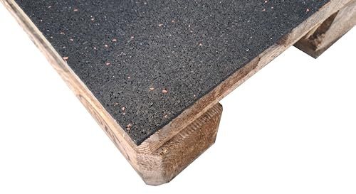 diconfa Antirutschmatte Ladungssicherung GRÖßE + Dicke + Menge WÄHLEN - 120x80cm, 5mm - 2 Stück - Palettengröße - einfach zuschneiden - VDI-2700 geprüft universal Gummimatte Gummigranulat