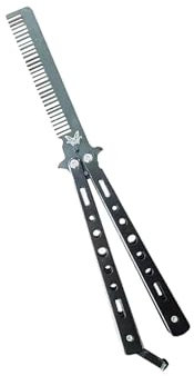 Zymoplas Portable Hair Trimmer Brush Pocket Combs for Travel Camping Hiking Knife Training