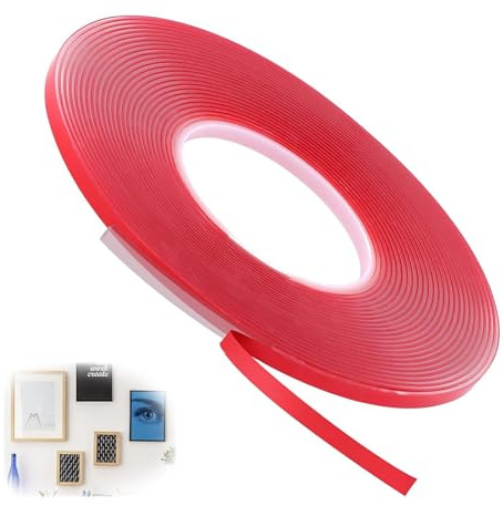 10 Metri Nastro Tenuta Autoadesivo e Guarnizione per Base Vetro, Accessorio per Camino per Tenuta Piastra Forno, Adesivo Trasparente per Stufa e Piastra di Protezione