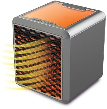 PERSÖNLICHER TRAGBARER HEIZER MIAMI CUBE. Sofortige Wärme, homogen und wirtschaftlich. Keramikheizkern 3 Geschwindigkeiten 7 Farben Leistungsstarke Umgebung, leise, leicht, sicher Filter