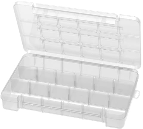 Akro-Mils 5905 Plastic Parts Storage Case for Hardware and Craft, Large, Clear