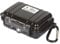 PELI 1020 Wasserdichtes Micro Case Schutzetui, IP67-Zertifiziert, 0,5L Volumen, Schwarz/ Schwarze Gummieinlage