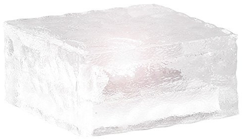 Lunartec LED Pflasterstein Solar: Solar-LED-Glasbaustein mit Lichtsensor, groß (10 x 10 cm), IP44 (Solarsteine Pflaster, Solarlampe für außen-Beleuchtung, Pflastersteine)