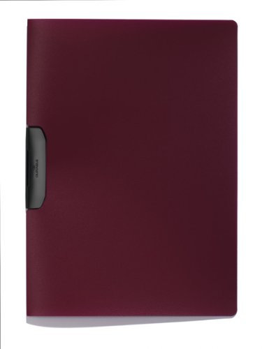 Durable Klemm-Mappe Duraswing, bis 30 Blatt A4, aubergine, 5er Packung, 229531