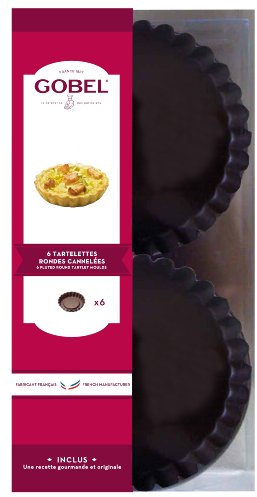 Gobel 282540 Box of 6 Tartlet Moulds Non-Stick Coating