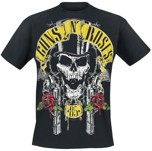 Guns N' Roses Top Hat Unisex T-Shirt schwarz S 100% Baumwolle Band-Merch, Bands
