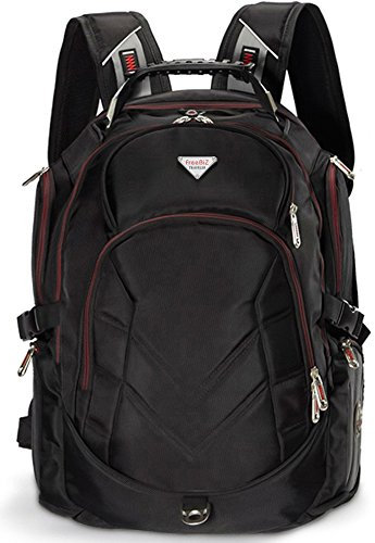 FreeBiz Laptop-Rucksack 19 Zoll / 48,3 cm - Schwarz für Dell, Asus, Msi & MacBook Notebooks