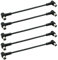 Satix SAK020SET1 Patch-Koaxialkabel F-Winkel-Schnellstecker (5 Stück), 20 cm schwarz