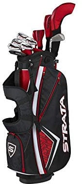 Strata Plus Complete 14 Piece Golf Package Set, Red
