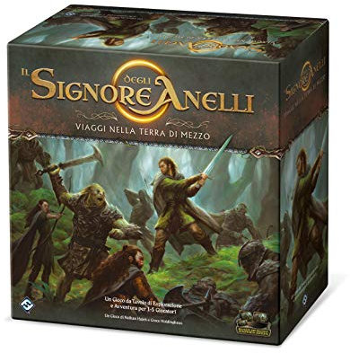 Asmodee, Herr der Ringe: Reisen in Mittelerde, Brettspiel mit App, 1-5 Spieler, 14+ Jahre - Italienische Sprache