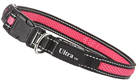 Large Pink Light Up Dog Collar Flashing LED Dog Collar LED Dog Light Dog Safety Collar for Walks USB Rechargeable Dog Collar Light Adjustable Night Safety Flashing Dog Collar LED Collar Dog Colar