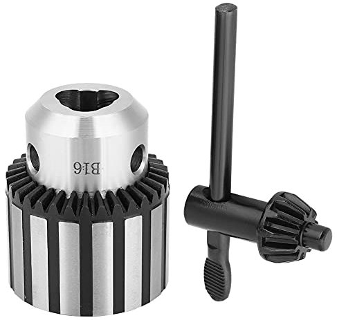 3mm - 16mm Bohrfutter, B16 Schwerlast Bohrfutter mit Chuck Key zum CNC Drehbank Bohrmaschine