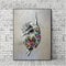 ZXCLKJH Banksy-Kunst-Leinwanddruck, kreativer abstrakter tanzender Mädchen-Bilddruck-Wandplakat-Street-Pop-dekoratives Gemälde, 50 x 70 cm ungerahmt