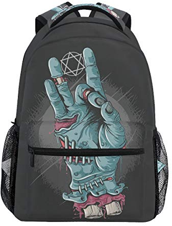 Zombie Chill Bones Blut Schulter Rucksack Bookbag für Teen Jungen Mädchen Kinderrucksack Laptop Büchertasche Rucksäcke