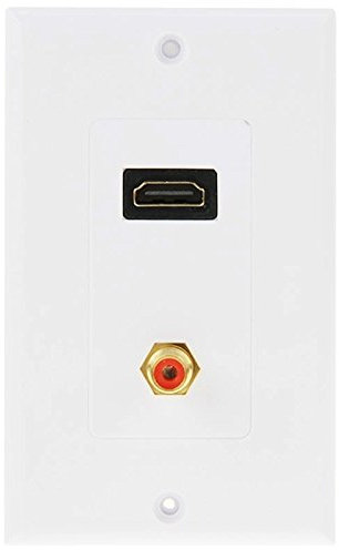 NCCZ Panel Plate + HDMI Hembra RCA Hembra Pared del Enchufe