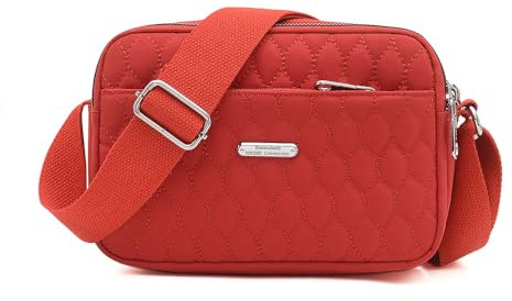 YANAIER Handtasche Damen Umhängetasche Kleine Tasche Schultertasche Frauen Kleine GeldböRse Brieftasche Mode Damentaschen (Rot-2)
