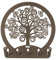 Arti & Mestieri Albero della Vita - Porta Chiavi da Muro di Design 100% Made in Italy - in Ferro, 25 x 25 cm - Bronzo