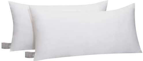 FAM Home Kissen 40x70 2er Set Weiches Mikrofaser - Kopfkissen 40x70 Allergiker mit Optimaler Stütze für Nacken und Kopf - Innenkissen Atmungsaktiv Feuchtigkeitsregulierend Antibakteriell