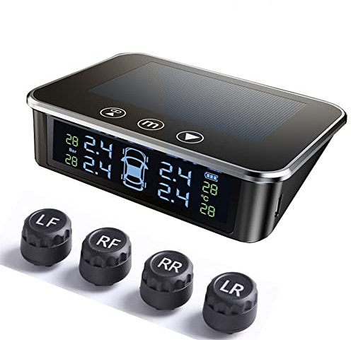 NC Système de surveillance de la pression des pneus sans fil à énergie , système de surveillance de la pression des pneus de voiture sans fil, dispositif TPMS avec 4 capteurs, 85 x 95