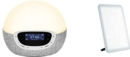 Lumie Bodyclock Shine 300 - Wake-up Light With Radio, 15 Sounds and Sleep Sunset & Vitamin L - SAD Therapy Box for Effective Treatment