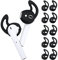 PROUSKY Earhooks for Airpods, 5 Pairs Silicone Soft Ear Hooks Tips, Anti-slip Sport Earbud Tips Compatible for Airpods, Ultra-Light Earphones Accessories for Jogging, Cycling, Running, Black