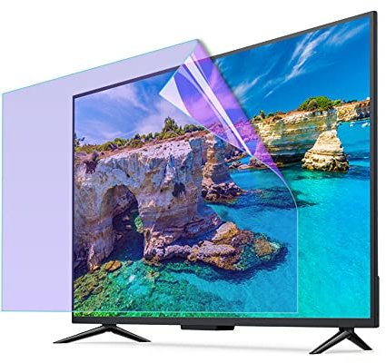 CUNIO Protecteur d'écran TV antireflet pour 32-75 Pouces, Mat Anti Reflet Anti-Lumière Bleue Film filtrant sans Bulles, Facile à Installer pour Samsung, Sony, Sharp, LG, etc. / 65in 1440x809mm
