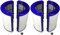 Comedes HEPA & Aktivkohle-Filter für Dyson Luftreiniger, Luftbefeuchter und Heizlüfter wie HP04, HP06, HP07, HP09, PH01, PH03, PH3A, PH04, TP04, TP06, TP07, TP09, 970341-01, 965432-01 (2 Stück)